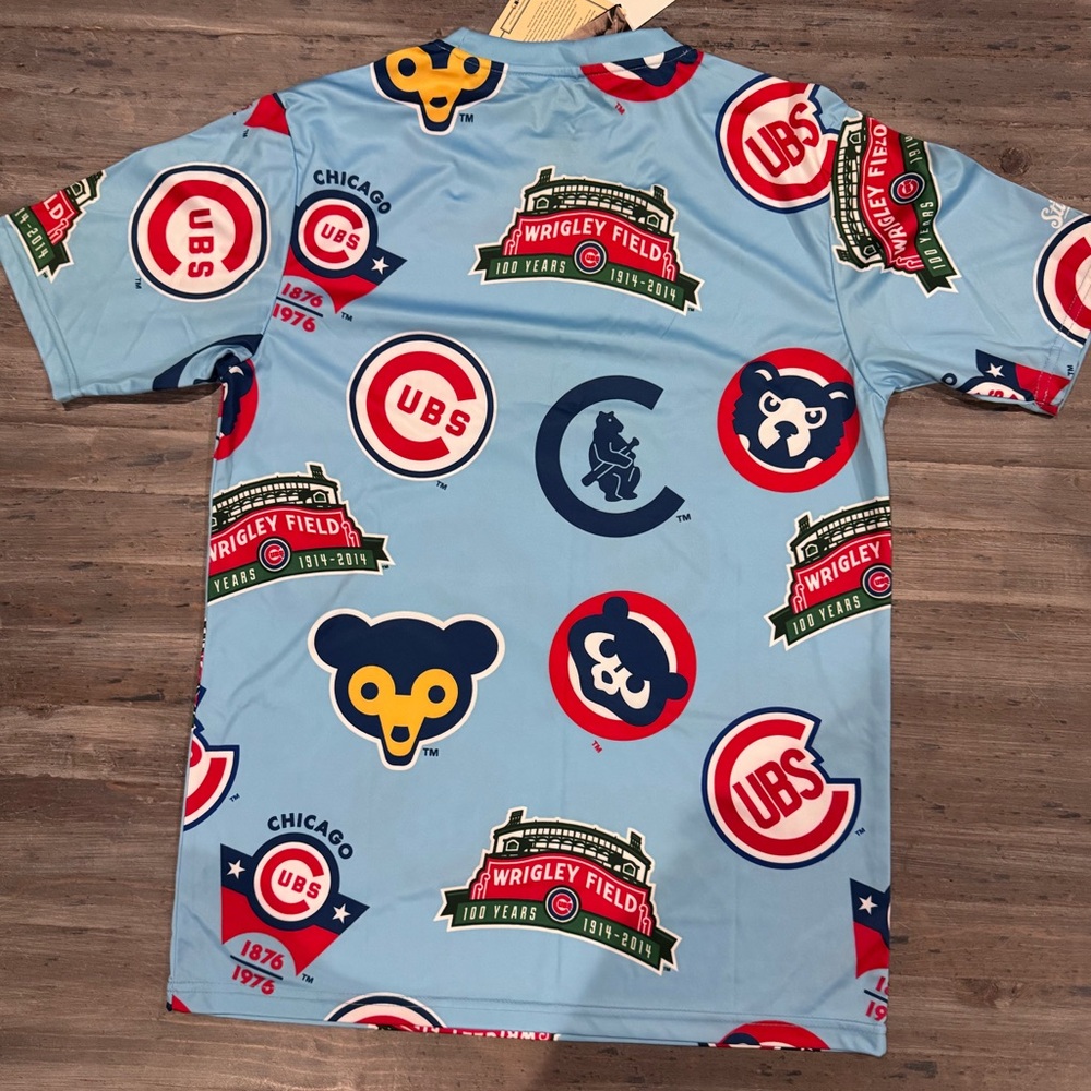 NWT MLB Chicago Cubs Blue Graphic T-Shirt - Picture 5 of 6
